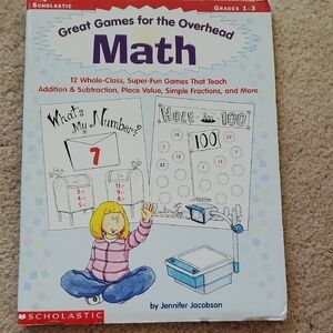 Scholastic Great Games for Math - Blue and Red Cover